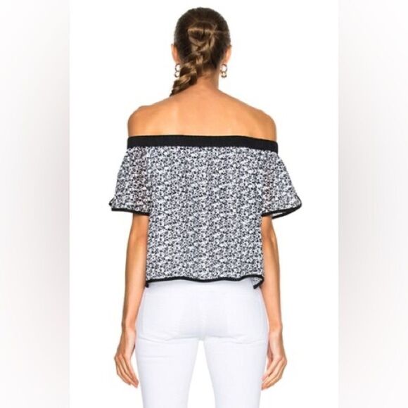 RAG & BONE Flavia Eyelet Off Shoulder Top - Picture 2 of 14